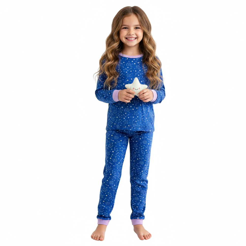 Rare American Girl WellieWishers Starry Sky Pajama Set Size 7